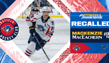 Springfield Thunderbirds | Blues Recall F MacKenzie MacEachern from…