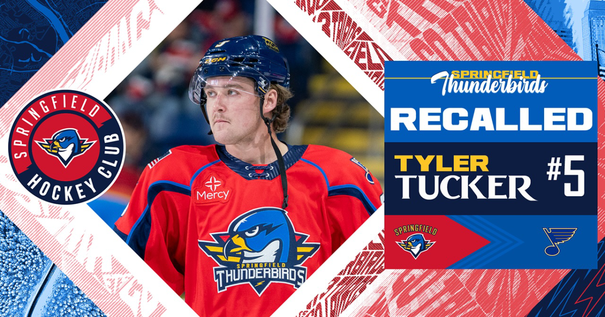 Springfield Thunderbirds | Blues Recall D Tyler Tucker from T-Birds