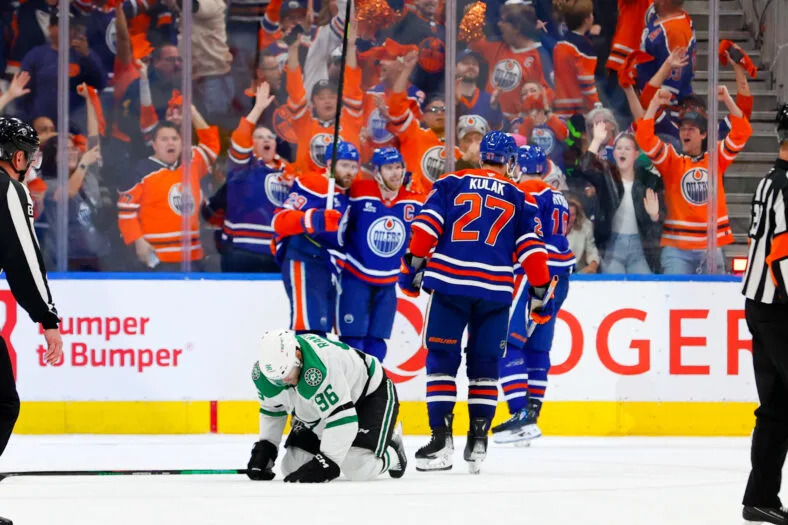 NHL: Stanley Cup Playoffs-Dallas Stars at Edmonton Oilers