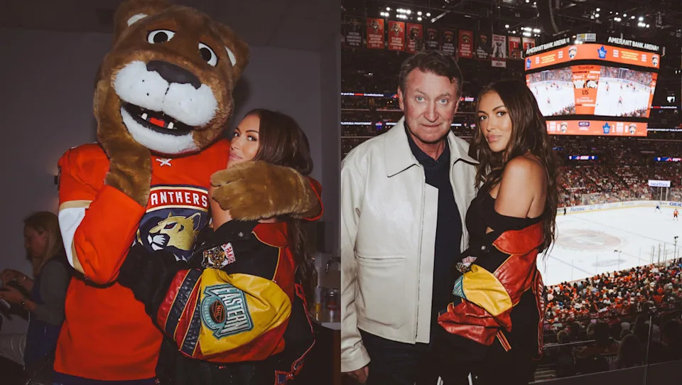 Wayne Gretzky and his daughter, Paulina Gretzky, attended Game 4 of the second-round series between the Toronto Maple Leafs and the Florida Panthers.Paulina Gretzky's Instagram (@paulinagretzky)