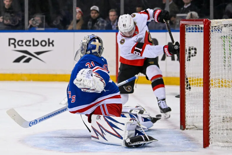 NHL: Ottawa Senators at New York Rangers