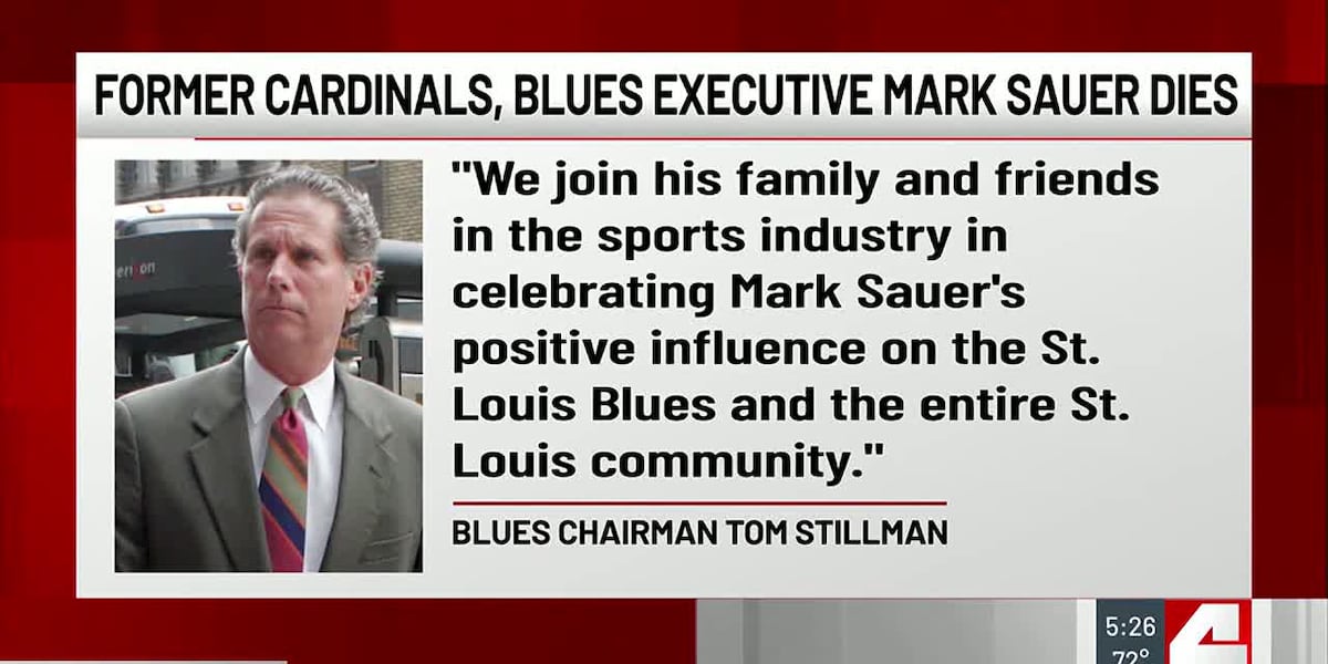 Former Cardinals, Blues executive Mark Sauer dies