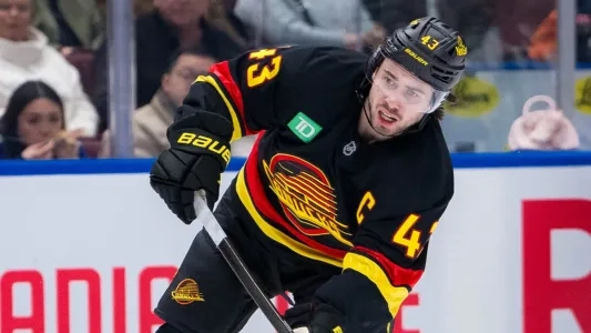 Vancouver Canucks captain Quinn Hughes