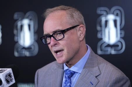 Florida Panthers head coach Paul Maurice addressing the media after game 5. Florida Panthers head coach Paul Maurice addressing the media after game 5.