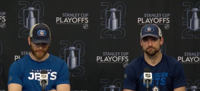 Neal Pionk and Adam Lowry Neal Pionk and Adam Lowry