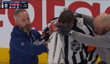 NHL Referee Leaves Game After Suffering Horrible Eye Injury During Leafs-Panthers Game 7