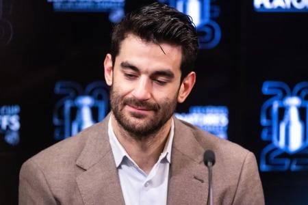Toronto Maple Leafs forward Max Pacioretty addressing the media following their first round series victory over Ottawa. Toronto Maple Leafs forward Max Pacioretty addressing the media following their first round series victory over Ottawa.