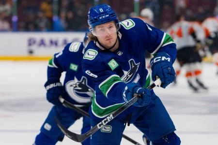 Vancouver Canucks forward Brock Boeser.