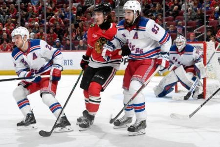 Mika Zibanejad vs the Blackhawks