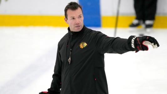 Former Chicago Blackhawks Head Coach Luke Richardson. Former Chicago Blackhawks Head Coach Luke Richardson.
