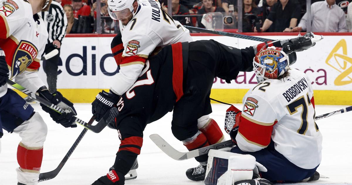 Reigning Stanley Cup champ Florida Panthers beat Carolina Hurricanes 5-2 in Eastern final opener | National Sports