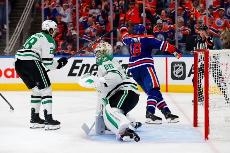 NHL: Stanley Cup Playoffs-Dallas Stars at Edmonton Oilers