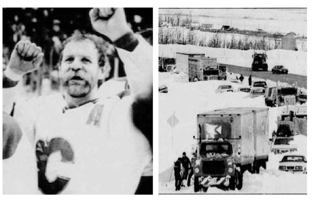 A May snowstorm paralyzes Calgary, as the Flames win their first shot at the Stanley Cup