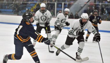 The MIAA and the Boston Bruins honored Cohasset's Taighe Dwyer