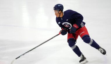 Cayden Lindstrom, Blue Jackets prospect, may play at Michigan State