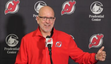 NJ Devils' Tom Fitzgerald, Sheldon Keefe speak to media