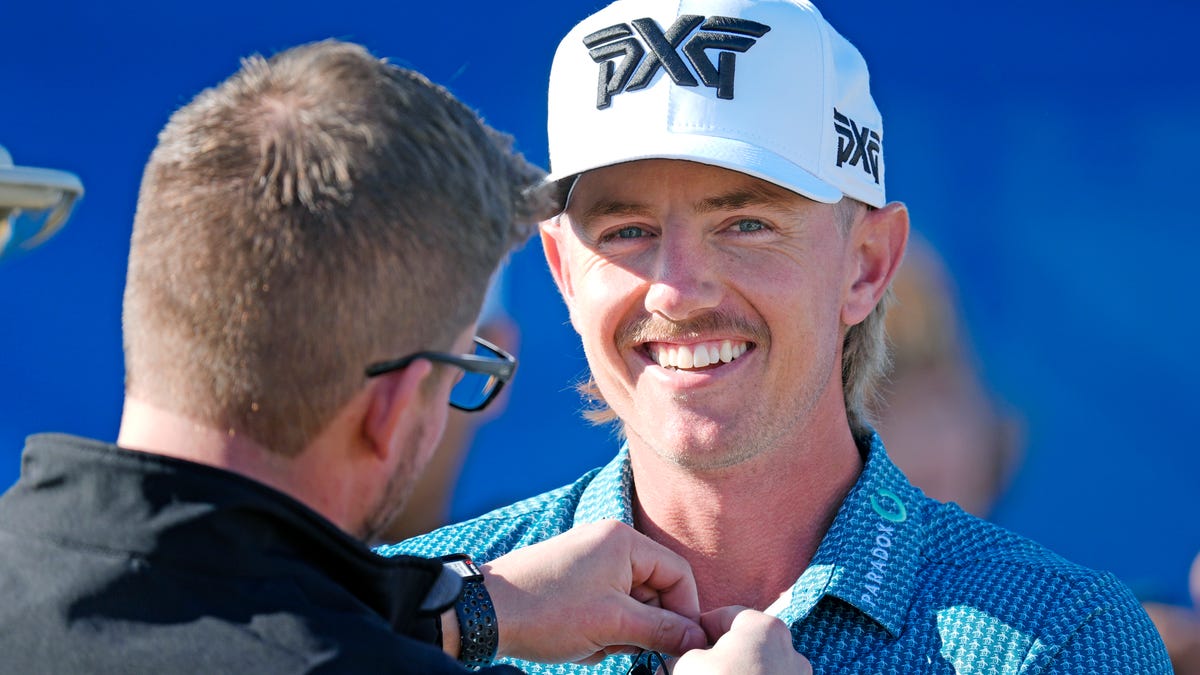 PGA player Jake Knapp has an unusual sponsor, the NHL's Anaheim Ducks