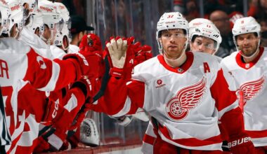 Red Wings continue late-season surge, defeat Devils