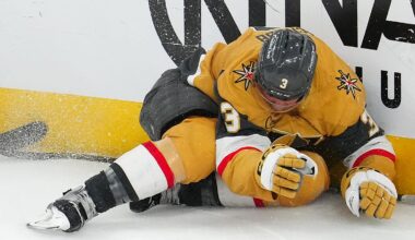 Brayden McNabb injured on uncalled trip before Oilers score in OT