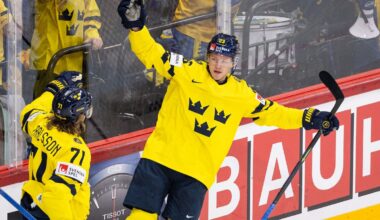 Red Wings' Lucas Raymond shines in hockey World Championship quarters