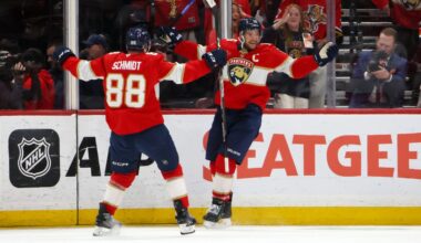 Panthers score 5 in the 3rd period, move a win away from Cup final