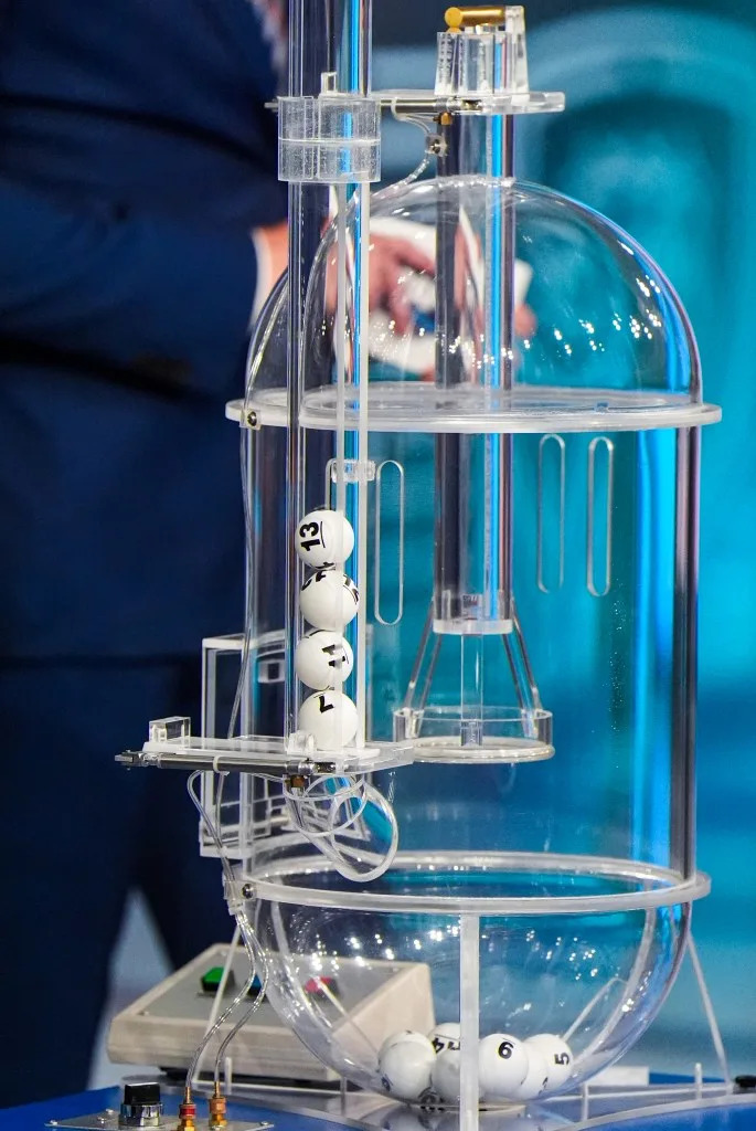 The winning combination of lottery balls for the New York Islanders to become the #1 overall draft position during the 2025 NHL Draft Lottery at NHL Network Studio on May 5, 2025 in Secaucus, New Jersey. NHLI via Getty Images