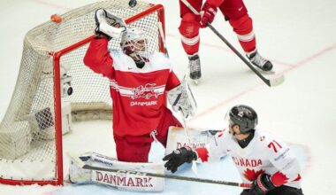 Denmark stuns Canada, US beats Finland to reach semifinals at ice hockey worlds