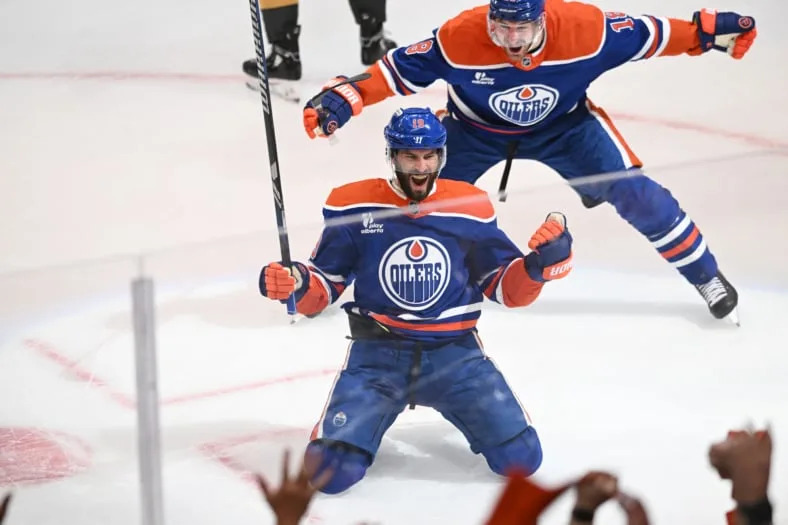 NHL: Stanley Cup Playoffs-Vegas Golden Knights at Edmonton Oilers