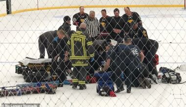 An amateur hockey player from Colorado went into cardiac arrest in the middle of a game