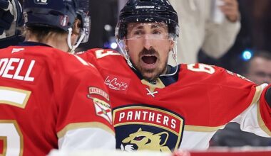 Brad Marchand has been a major addition for the defending-champion Florida Panthers