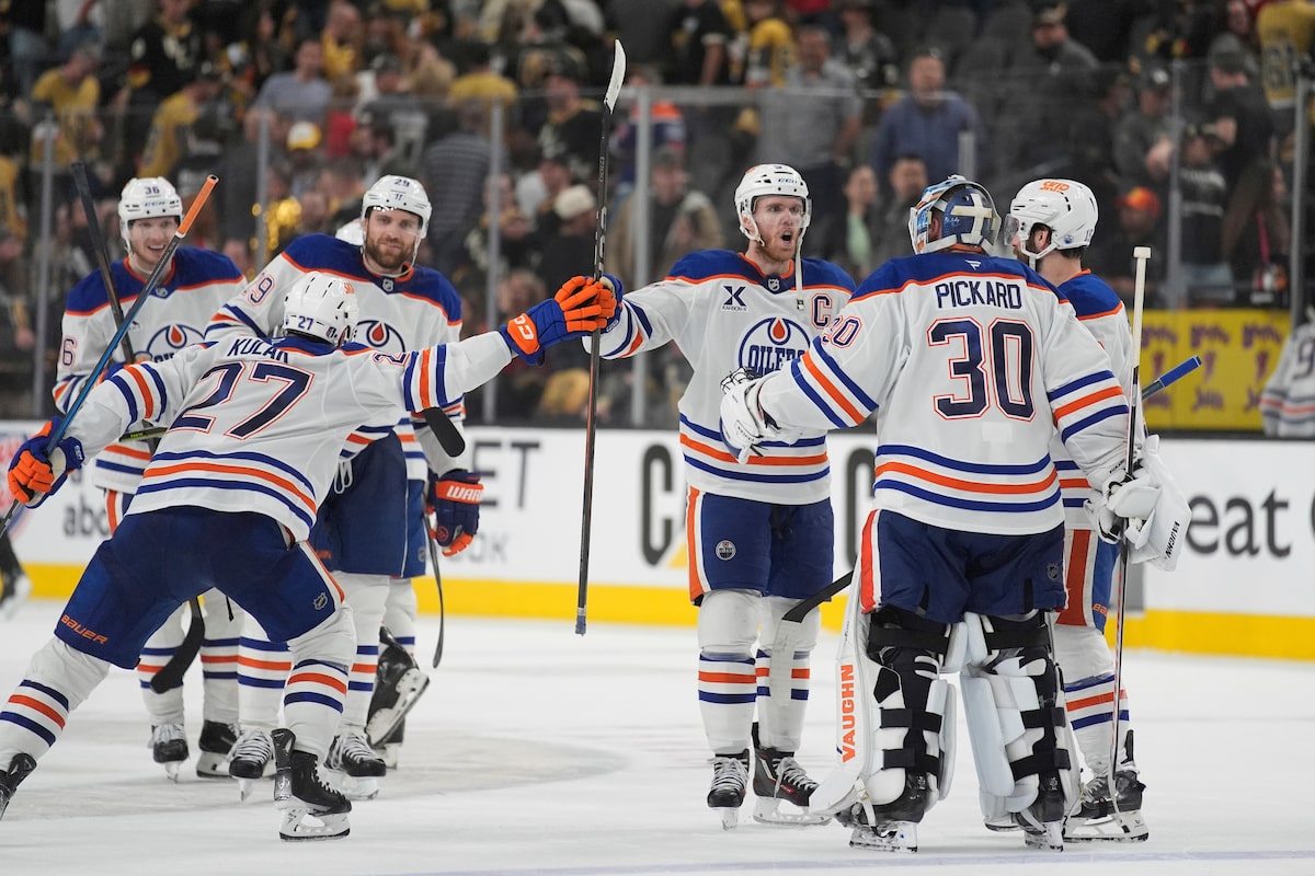 Oilers in the driver’s seat heading home in series against Golden Knights