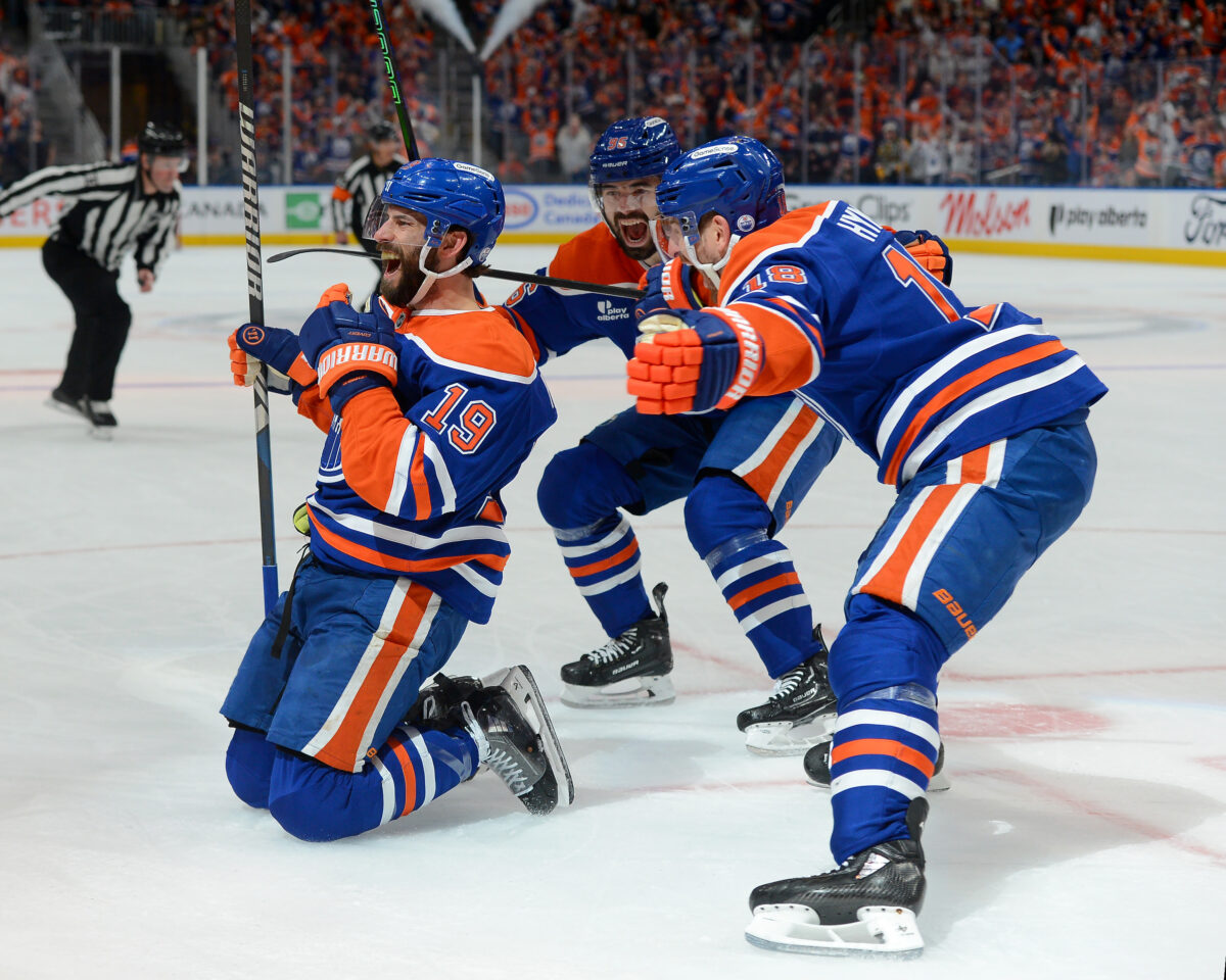 Adam Henrique Jake Walman Zach Hyman Edmonton Oilers