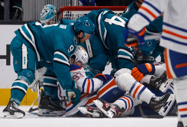 The San Jose Sharks and the Edmonton Oilers pile up...