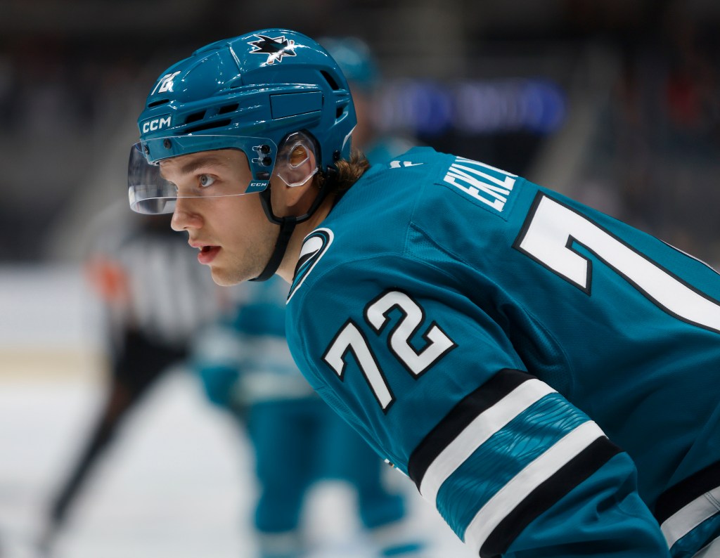 San Jose Sharks' William Eklund suffers cut wrist in game with Sweden