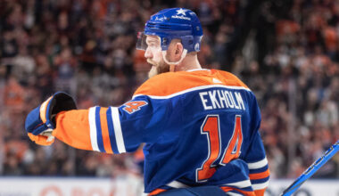 Oilers' Mattias Ekholm day-to-day, out for first two games of West final