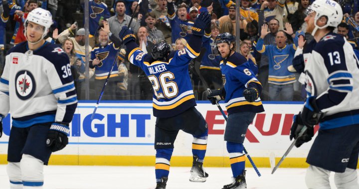Disastrous 2nd period sinks Winnipeg Jets in 5-2 Game 6 loss in St. Louis - Winnipeg