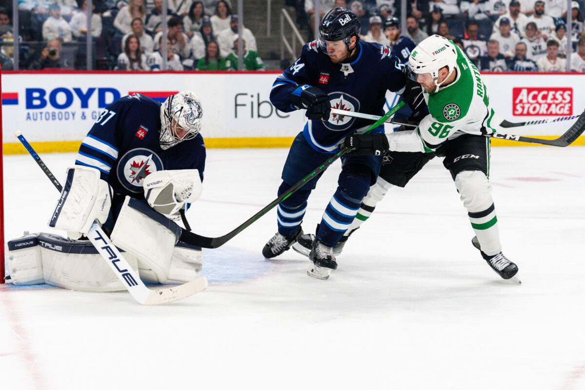 Connor Hellebuyck Dylan Samberg Winnipeg Jets Mikko Rantanen Dallas Stars
