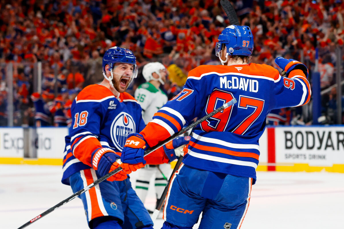 Connor McDavid Zach Hyman Edmonton Oilers