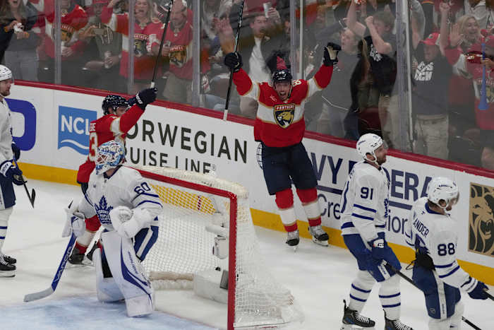 Hellebuyck and Jets back on road in NHL playoffs at Dallas; Florida seeks to get even vs. Toronto