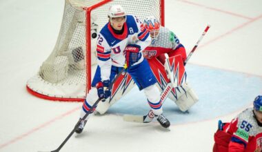 Chicago Blackhawks' Frank Nazar scores twice for US at worlds