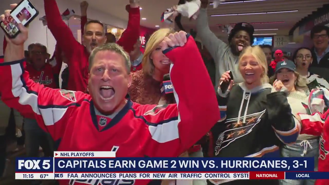 Capitals win game 2 over Hurricanes