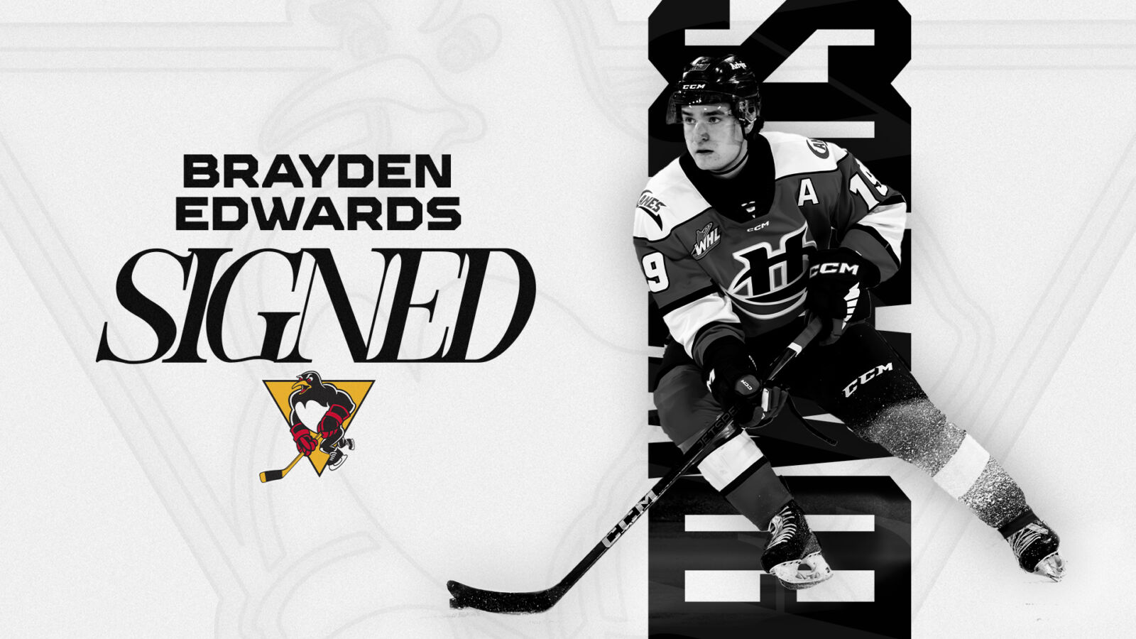 Edwards signs with Pittsburgh Penguins’ AHL affiliate team