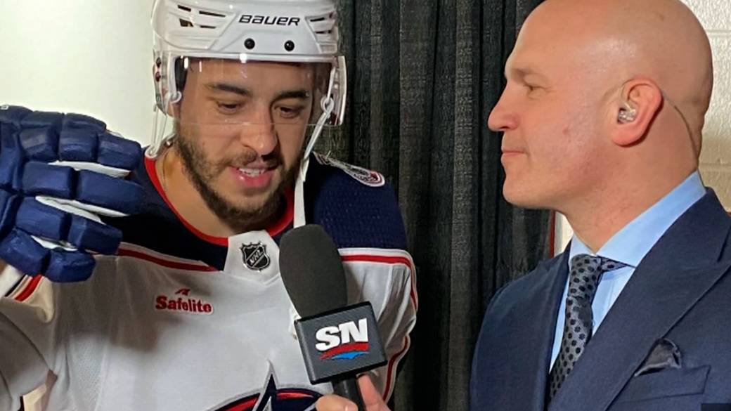 Click to play video: 'Johnny Gaudreau death: Sportsnet broadcaster Ryan Leslie remembers ex-Calgary Flames star'