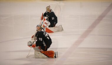 Gulls Goalies Sharpening Skills at Ducks Development Camp