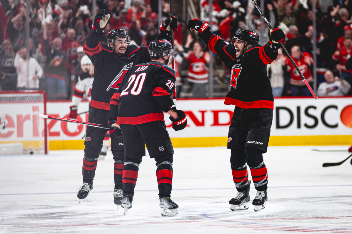 Carolina Hurricanes celebrate