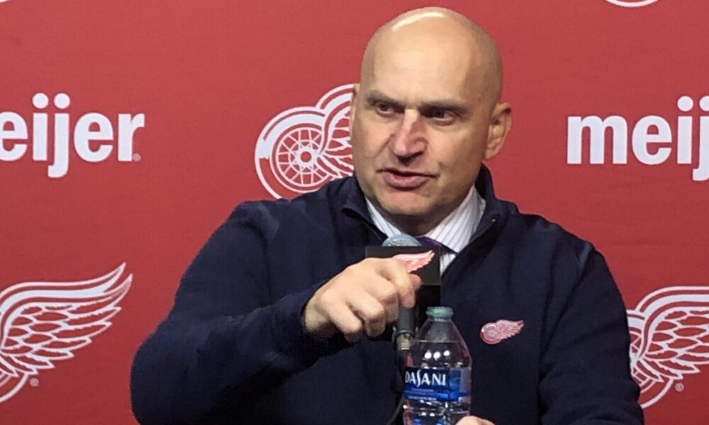 Derek Lalonde Red Wings coach