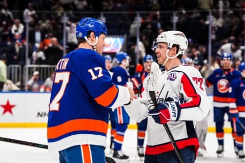 WATCH: Capitals, Islanders Salute Martin; He Talks Postgame