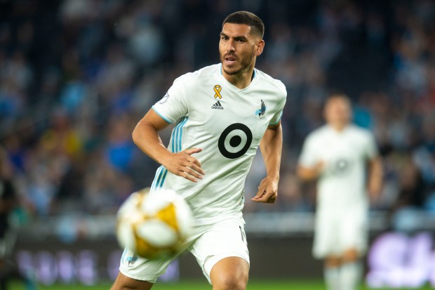 Defender Michael Boxall at Allianz field in St. Paul