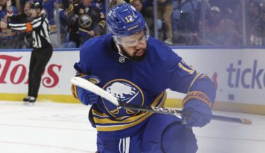 Sabres' Greenway looks back on roller coaster season