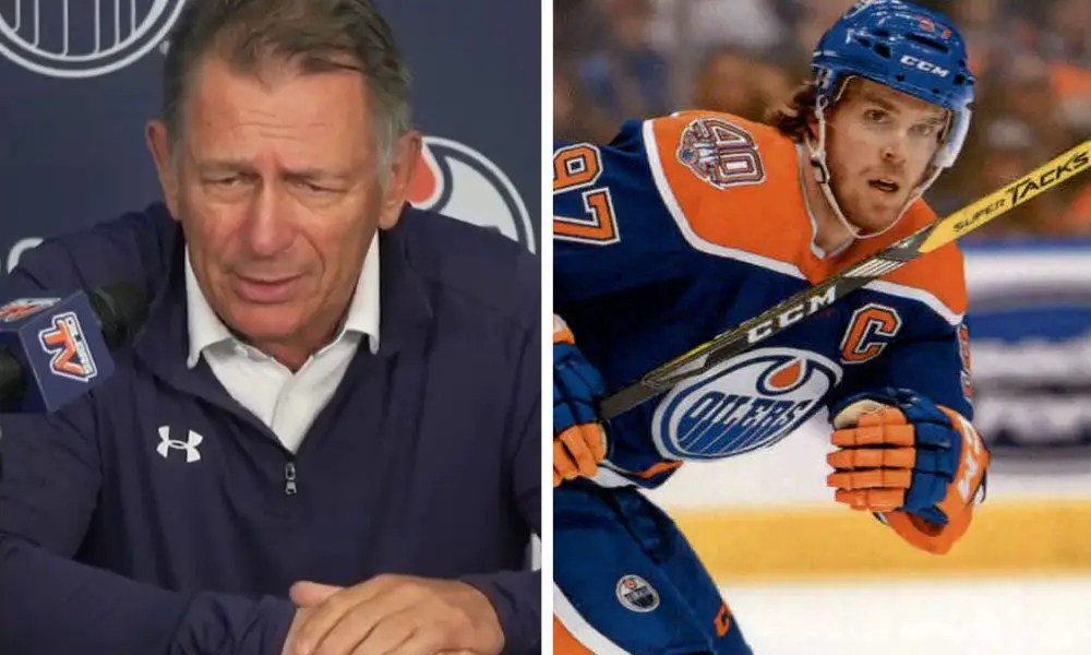 Ken Holland Connor McDavid Edmonton Oilers
